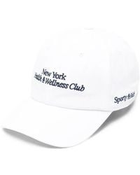 Sporty & Rich - Embroidered-Logo Baseball Cap - Lyst