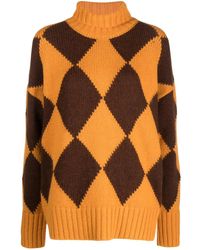 La DoubleJ - Argyle Sweater - Lyst
