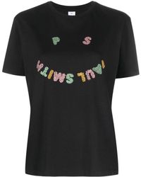 PS by Paul Smith - T-Shirt mit Logo-Print - Lyst