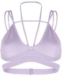 ANDREADAMO - Cut-out Ribbed Crop Top - Lyst