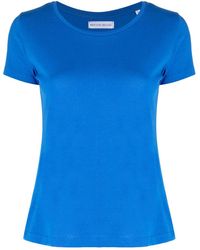 Madison Maison - Short-sleeved Cotton-jersey T-shirt - Lyst