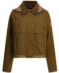 Moncler - Corduroy-Collar Hooded Jacket - Lyst