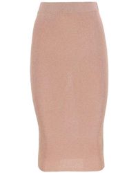 Kangra - Ribbed-Knit Midi Skirt - Lyst