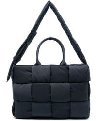 Bottega Veneta - Black Padded Tech Arco Tote Bag - Men's - Recycled Polyester - Lyst