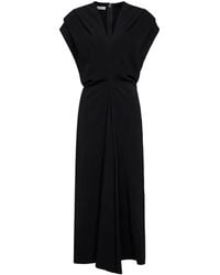 Co. - V-Neck Midi Dress - Lyst