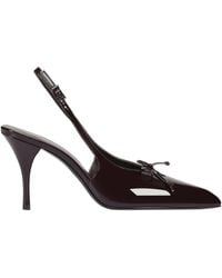 POTAMY - 75Mm Leather Heeled Pumps - Lyst