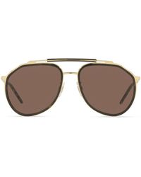 Dolce & Gabbana - Madison Pilot Frame Sunglasses - Lyst