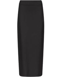 Loulou de Saison - Back-Vent Long Straight Skirt - Lyst