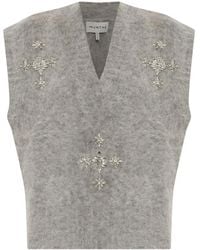 Munthe - Vurulia Crystal-Embellished Vest - Lyst