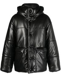 Nanushka - Hide Faux-Leather Puffer Jacket - Lyst