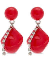 Completedworks - Crystal-Embellished Drop Earrings - Lyst