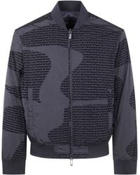 Emporio Armani - Logo-print Bomber Jacket - Lyst