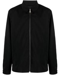 Prada - Zip-Up Wool Blend Shirt Jacket - Lyst