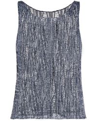 Voz - Lace Knit Tank Top - Lyst