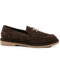 SERGIO MORETTI FIRENZE - Suede Horsebit Loafers - Lyst