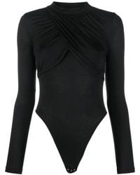 Viktor & Rolf - Draped-Design Long-Sleeve Bodysuit - Lyst