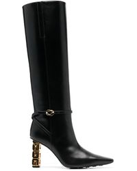 Givenchy - Stivali sopra il ginocchio in pelle glamour - Lyst
