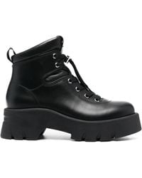 Gianvito Rossi - Vancouver Lace-Up Ankle Boots - Lyst