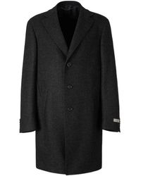 Canali - Single-Breasted Notched-Lapels Coat - Lyst