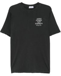FAMILY FIRST - Slogan-Print T-Shirt - Lyst
