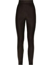 Dolce & Gabbana - Logo-waistband leggings - Lyst