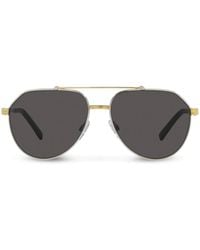 Dolce & Gabbana - パイロットフレーム サングラス - Lyst