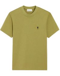 Ami Paris - Quota Contrasted T-Shirt - Lyst