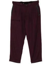 Yohji Yamamoto - Pantalon Plissé À Fermeture Zippée - Lyst