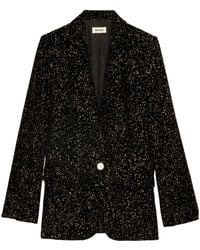 Zadig & Voltaire - Blazer Valse con botones - Lyst