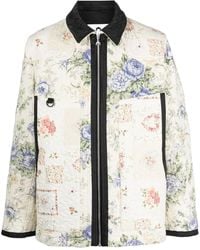 Marine Serre - Boutis Floral-Print Quilted Jacket - Lyst