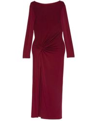 Patrizia Pepe - Gathering Midi Dress - Lyst