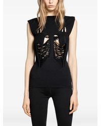 Rick Owens - Tanja Distressed Top - Lyst