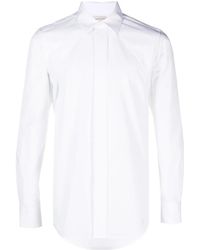 McQueen - Panelled Cotton Shirt - Lyst