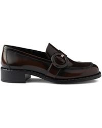 Prada - Sienna Leather Loafers - Lyst