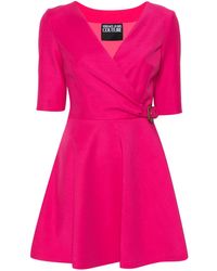 Versace Jeans Couture - Baroque-Buckle Mini Dress - Lyst