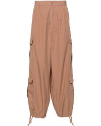 Emporio Armani - Pantalon droit en coton à poches cargo - Lyst