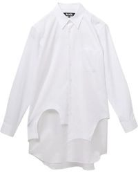 COMME DES GARÇON BLACK - Asymmetric-Hem Shirt - Lyst