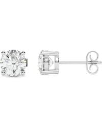 Diamond Essentials - Laboratory-Grown Diamond Solitaire Earrings - Lyst