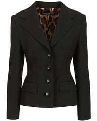Dolce & Gabbana - Veste À Simple Boutonnage - Lyst