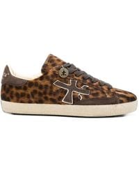 Premiata - Stevend Leopard-Print Sneakers - Lyst