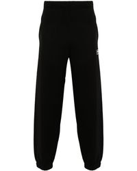 KENZO - Logo-embroidered Cotton Track Pants - Lyst