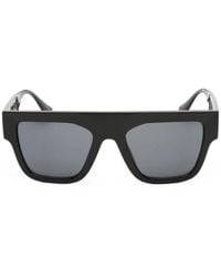 Versace - Logo-Cut-Out Sunglasses - Lyst