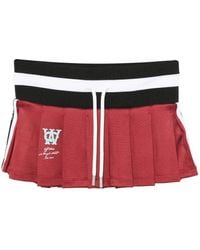 Off-White c/o Virgil Abloh - Pleated Drawstring Skirt - Lyst