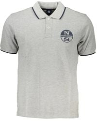 North Sails - Logo-Print Cotton Polo Shirt - Lyst