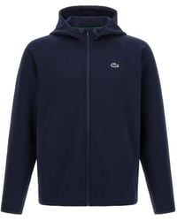 Lacoste - Elasticated Sports Hoodie With Zipper - Lyst