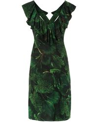 Isolda Printed Maite Dress - Groen