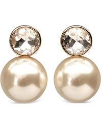 Carolina Herrera - Crystal-Embellished Earrings - Lyst