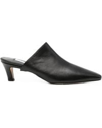 TOTEME - Pointed-Toe Leather Mules - Lyst
