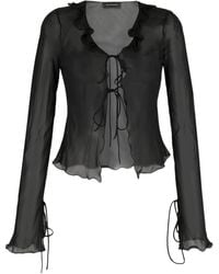 ANDAMANE - Blouse Met Ruches - Lyst