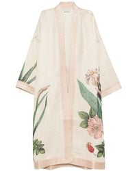 Pierre Louis Mascia - Veste Ouverte À Fleurs Pax - Lyst
